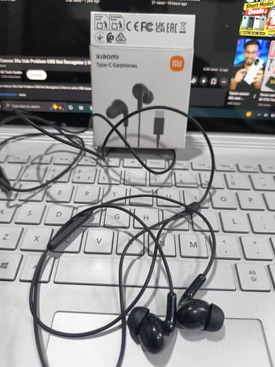 Redmi Type c Handsfree for sale used like new 1month use