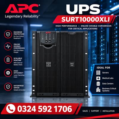 APC UPS Online 10KVA | 20KVA | 40KVA | 60KVA | SURT10000XLI