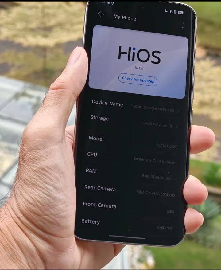 Tecno CAMON 15 Pro 8