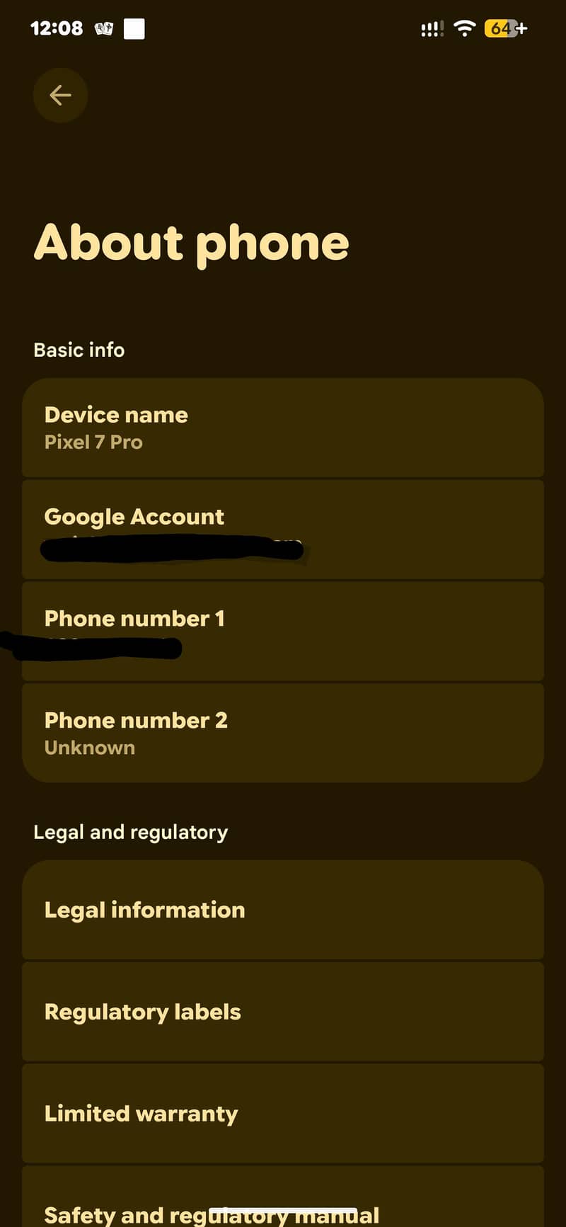Google Pixel 7 Pro 7