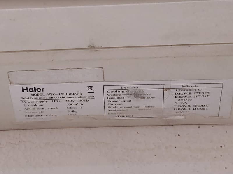 HAIER SPLIT AC 1