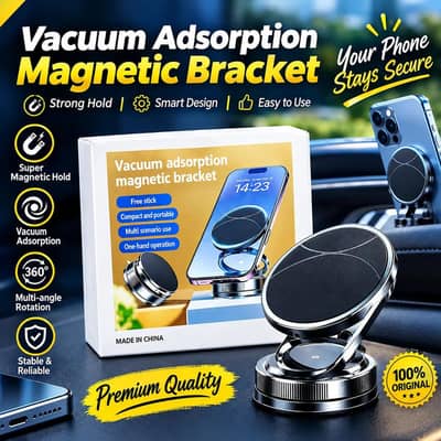 360° Rotating Vacuum Adsorption Magnetic Phone Holder