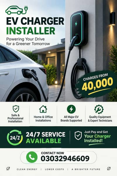 EV charger Installer (All over Karachi)