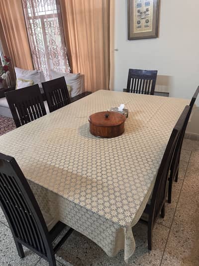 Dining table with chairs