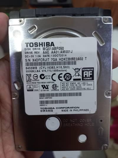 500GB Laptop Hard Drive HDD Branded