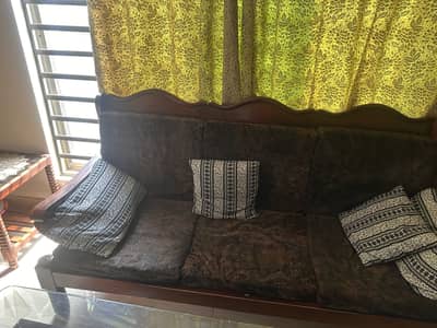 Wooden sofa