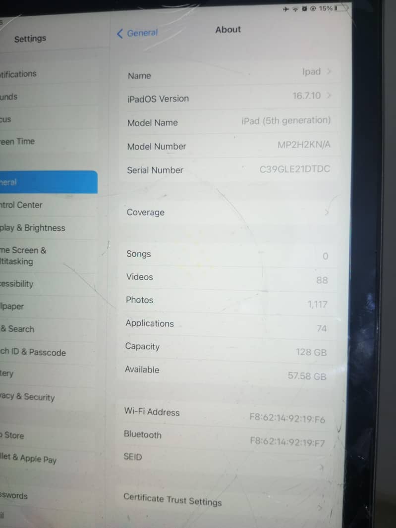 iPad 5th generation 5