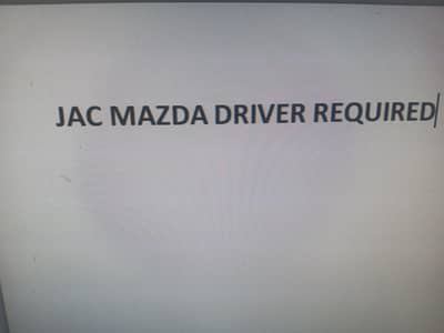 Jack Mazda Driver Required