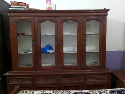wooden showcase