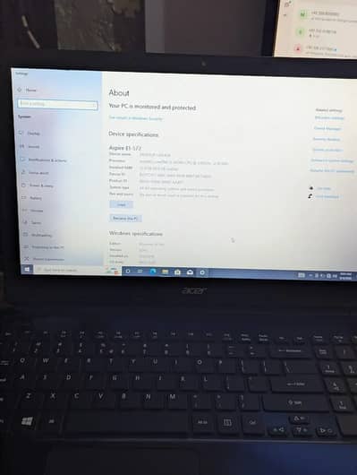 accer Aspire E1 i5 4th generation 12 gb ram 250 hard 15.6 inch screen
