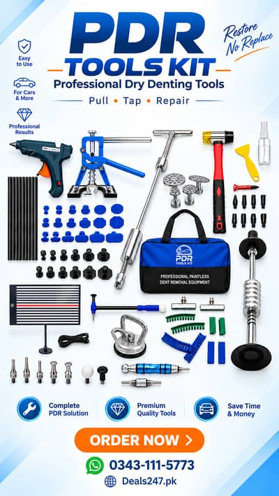 PDR Dry Denting Tools Kit in Pakistan |  Dry Denting Tools in Pakistan