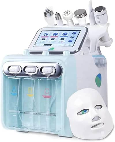 7 in Hydra Facial Machine with Led Mask -10/10 Condition