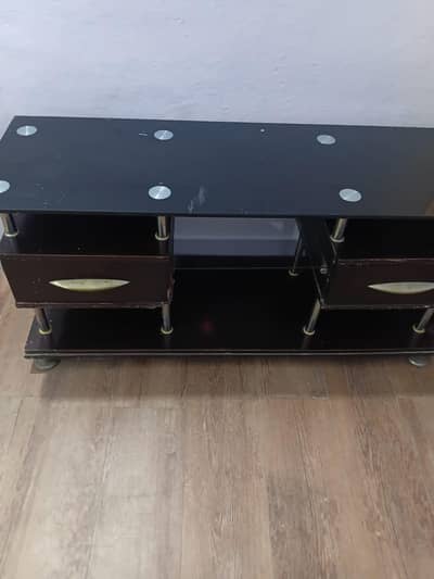 Luxury Black & Grey TV Table – Modern Multi-Purpose Design