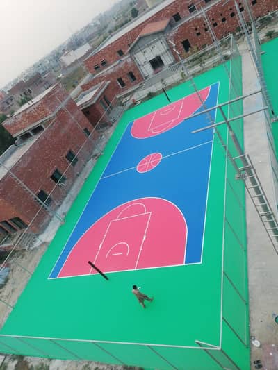 |Badminton Court|BasketBall|Astro Turf|Acrylic Flooring|