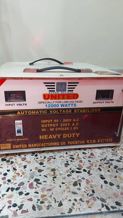 United 12000 Watts Heavy Duty Automatic Voltage Stabilizer