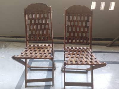 Beautiful Wooden Chairs – Pair  Like New Condition Only 12500