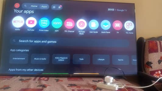 TCL 55 Inch LED Smart TV – Excellent Picture Quality & Condition
