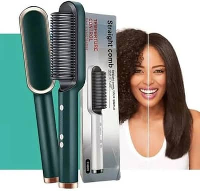 Fast Drying Hair Straightener Brush 909 - ABS Plastic Hot Comb