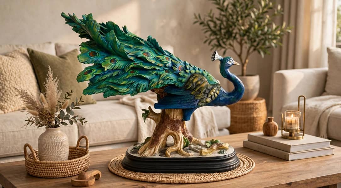 peacock statue 1