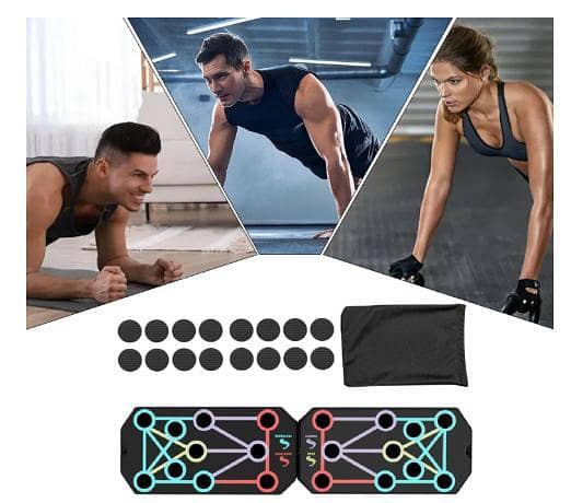 Multi-Function Foldable Push Up Board - Exercise & Chest Workout Equipment R5739