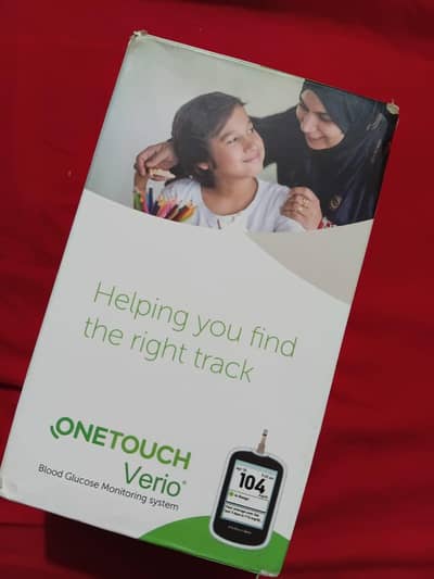 OneTouch Verio Glucometer Used – Meter + Lancing Device + Case
