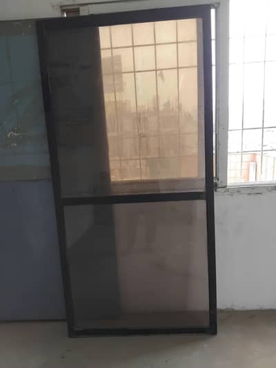 Aluminium sliding door with glass good condition