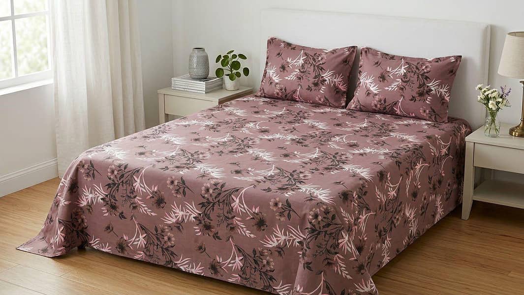 Export Quality Heavy Cotton Double bed Bedsheets 3