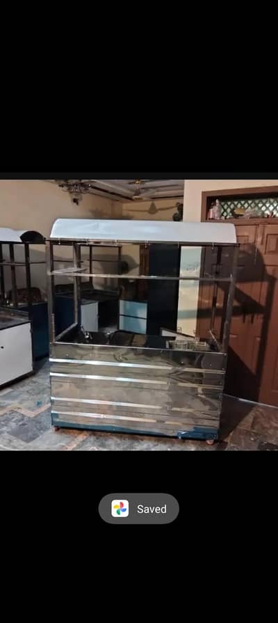 fries and shawarma counter