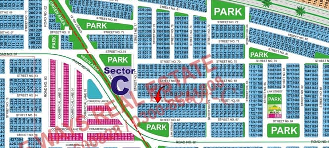 10 Marla Residential Plot For Sale DHA Sector C