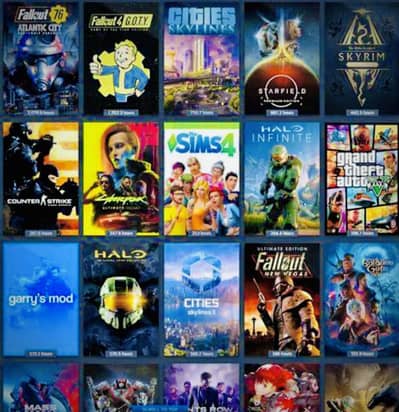 All Games Available For Pc like GTA , Forza Horizon etc