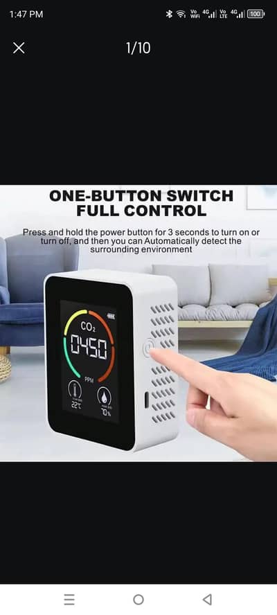 Tester CO2 sports Meter Air Quality Detector Carbon Dioxide