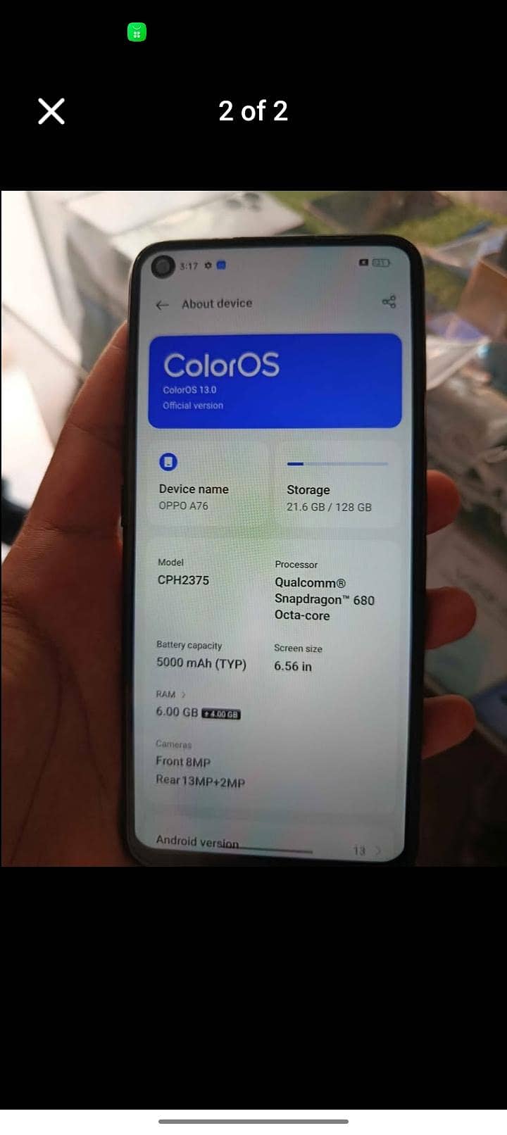 OPPO A76 1