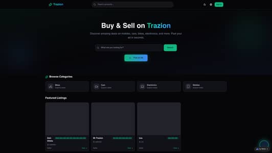 Premium AI SaaS Platform – Trazion | AI Chat, Video, Image, Voice