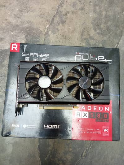 Radeon RX 580 8GB GDDR5 2048SP SAPPHIRE PULSE WITH BOX