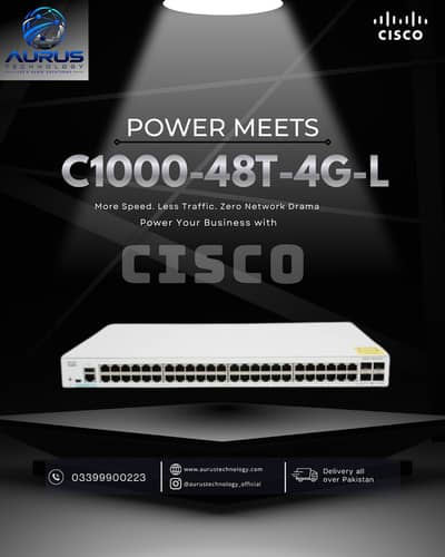 Cisco Catalyst C1000-48T-4G-L 48-Port Gigabit Managed Switch