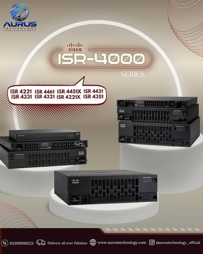Cisco ISR 4000 Series Routers | ISR 4221, 4321, 4331, 4351, 4431, 4451