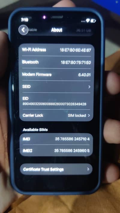 iPhone 12 Mini 64GB – Blue | 30,000 PKR