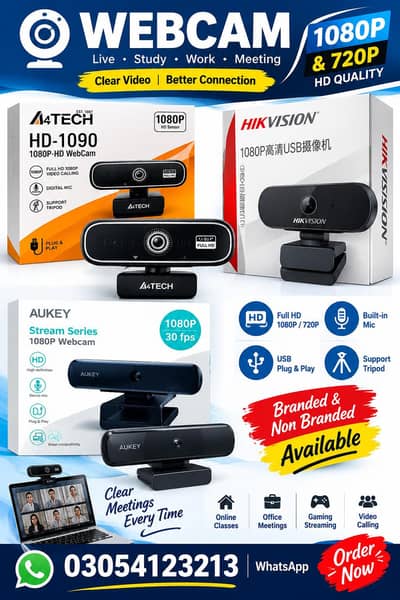 USB Webcam And all Accessories