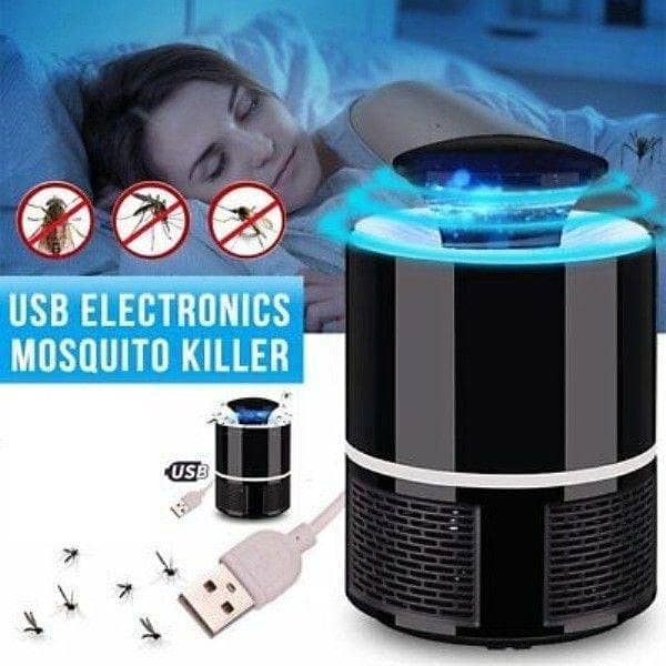 LED Electric Mosquito Killer Lamp | UV Light Insect Bug Zapper & Flying Pest Trap | Portable Mosquito Catcher for Home, Bedroom, Kitchen, Office & Shop | Chemical-Free Indoor Insect Control Light | Easy-to-Use Pest Killer