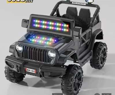 kids jeep 2  seater self drive and remote control both options availab
