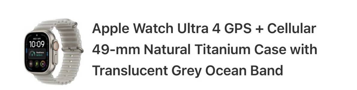 Apple Watch Ultra 4 unboxed