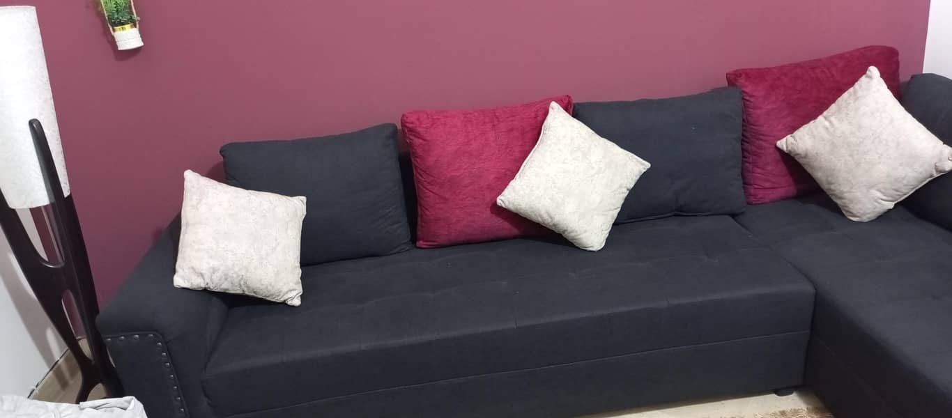 L shape sofa 8 seater 4