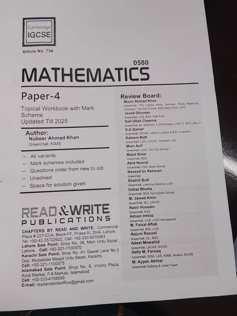 mathematics topical workbook 1