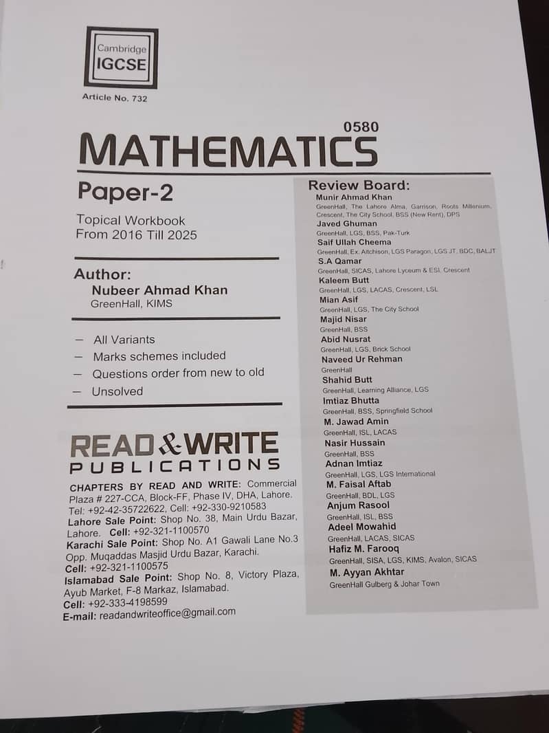 mathematics topical workbook 3