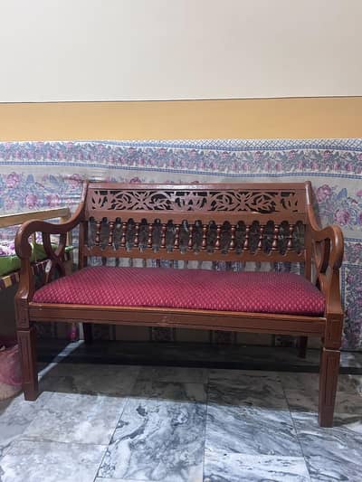 4 seater Tali Wood Sofa set