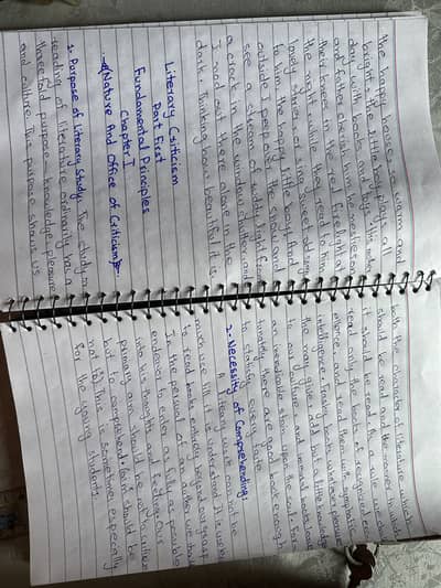 Hand written assignments