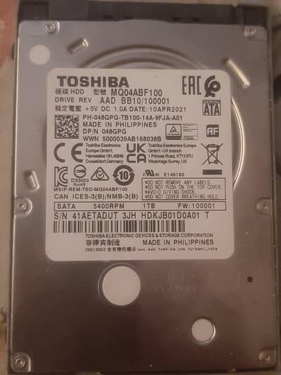1 TB Hardisk 100 health