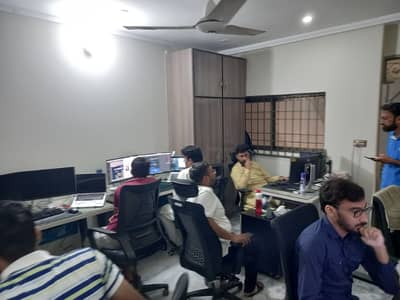 CO WORKING Space neat and clean Upper Portion FOR SILENT OFFICE In Johar Town Near EMPORIUM MALL Facing Park