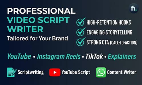 Professional YouTube Scriptwriter & Content Writer
