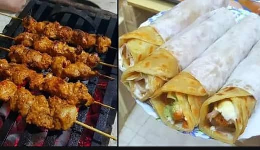 chicken roll paratha